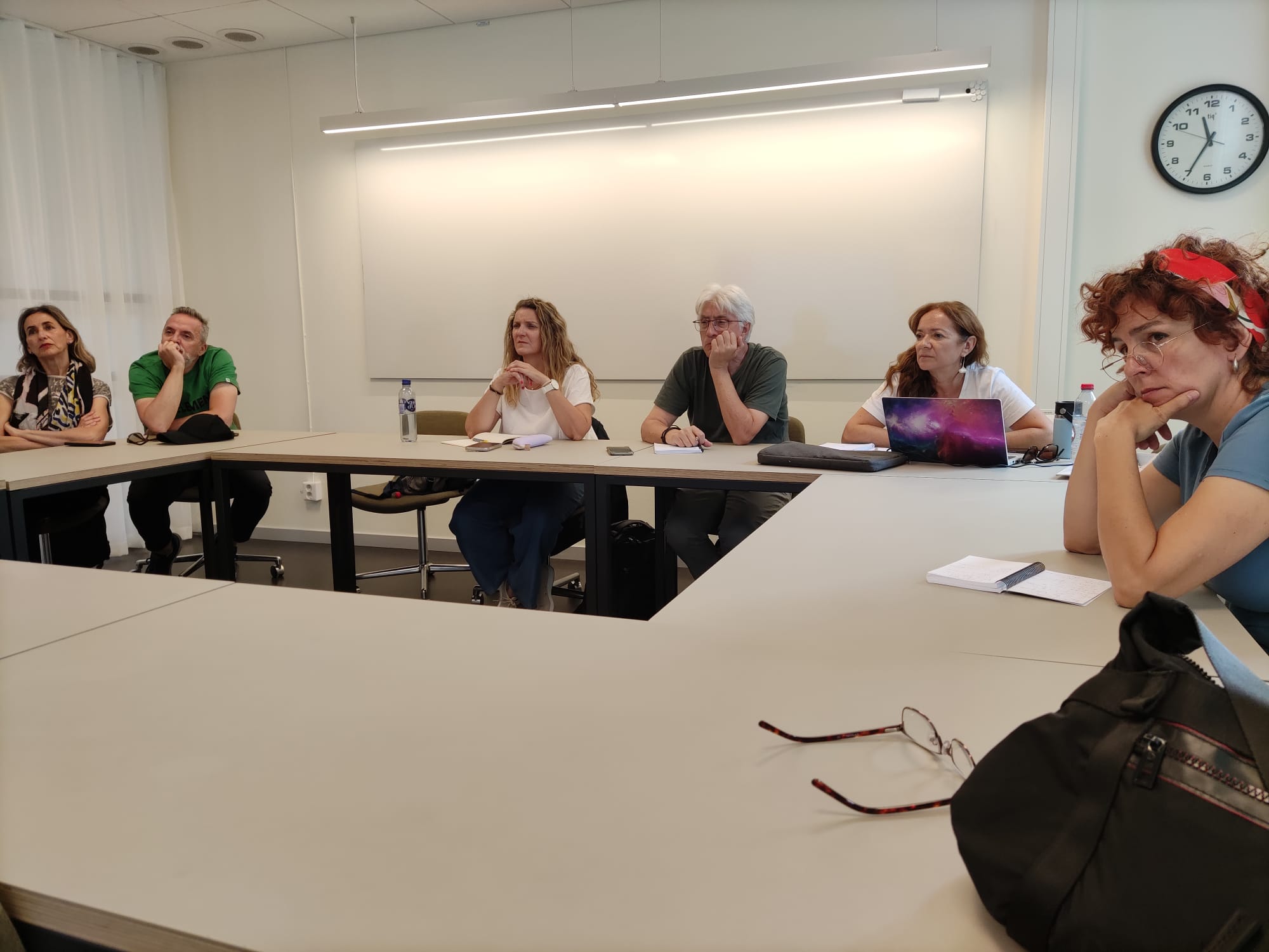 La profesora Norma Montesino junto a los investigadores de la UGR y Comillas.