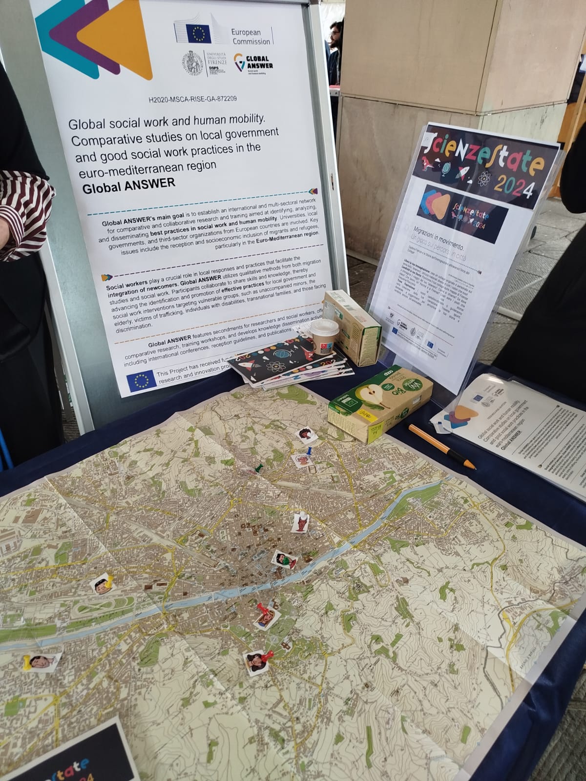 Mapa de Florencia utilizado en la actividad sobre migraciones.