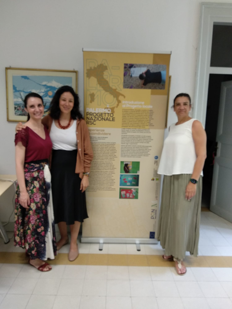 Tres investigadoras de la Universidad Pontifica de Comillas, de secondment en Sicilia. Laura Zanón, Almudena Juárez y Cecilia Estrada durante su estancia en Palermo.