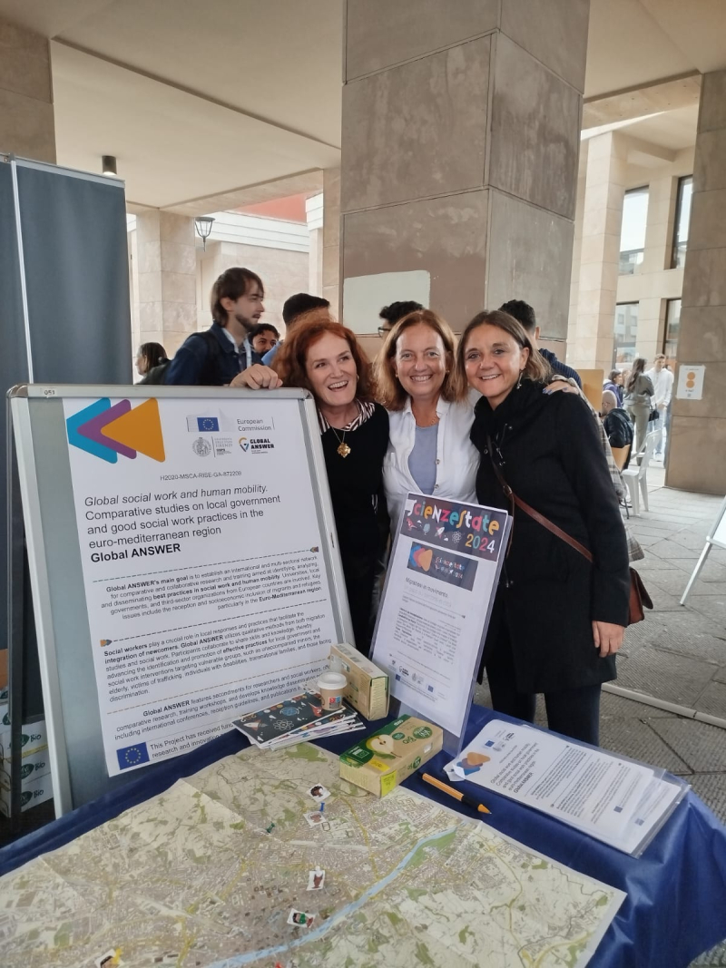 Silvia Mazzoli (UNIFI), Ana Huesca (Comillas) e Ivana Acoccella.